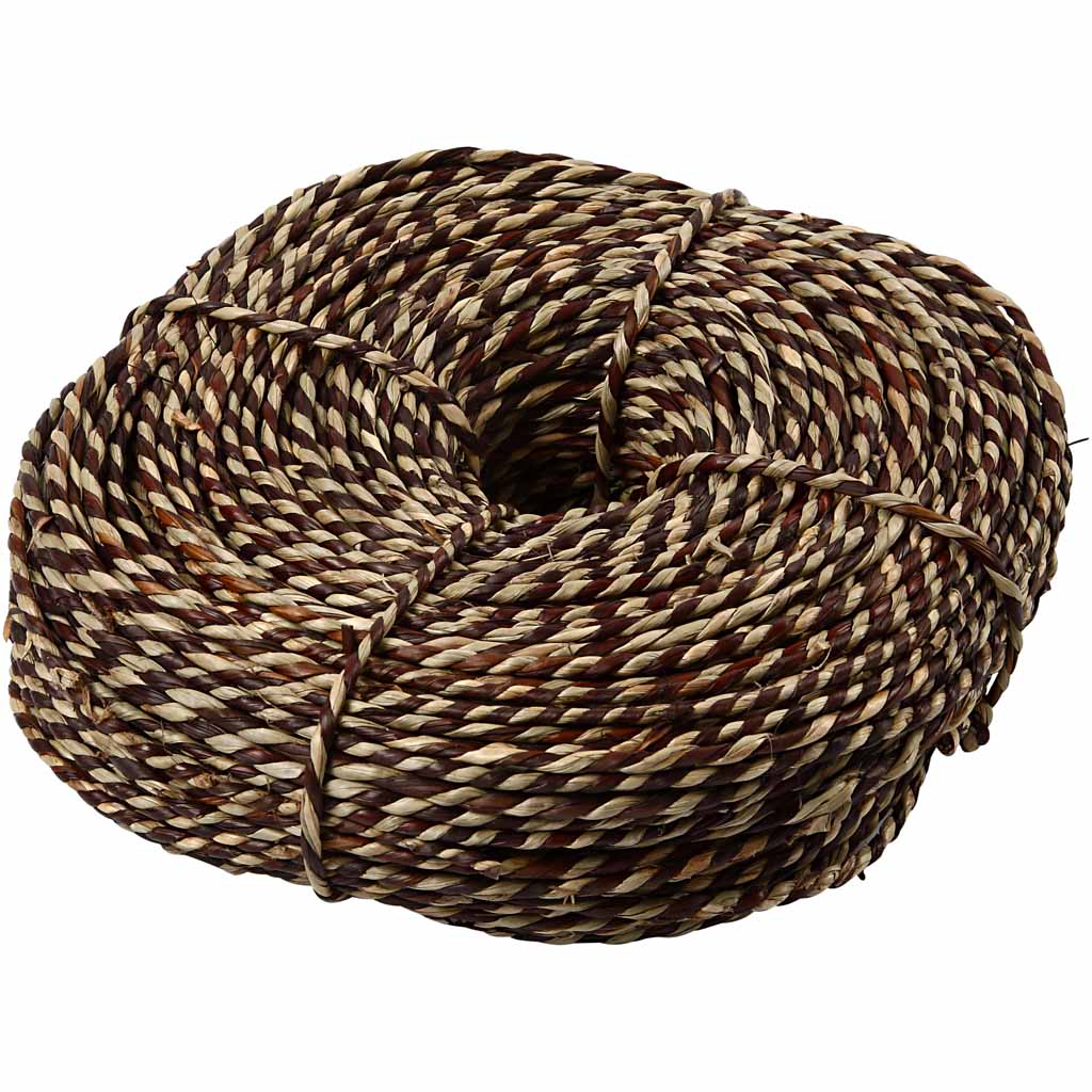 Algas marinas de la empresa Creativ, grosor 3,5-4 mm, aprox. 80 m, marrón, 500 g 1 ovillo