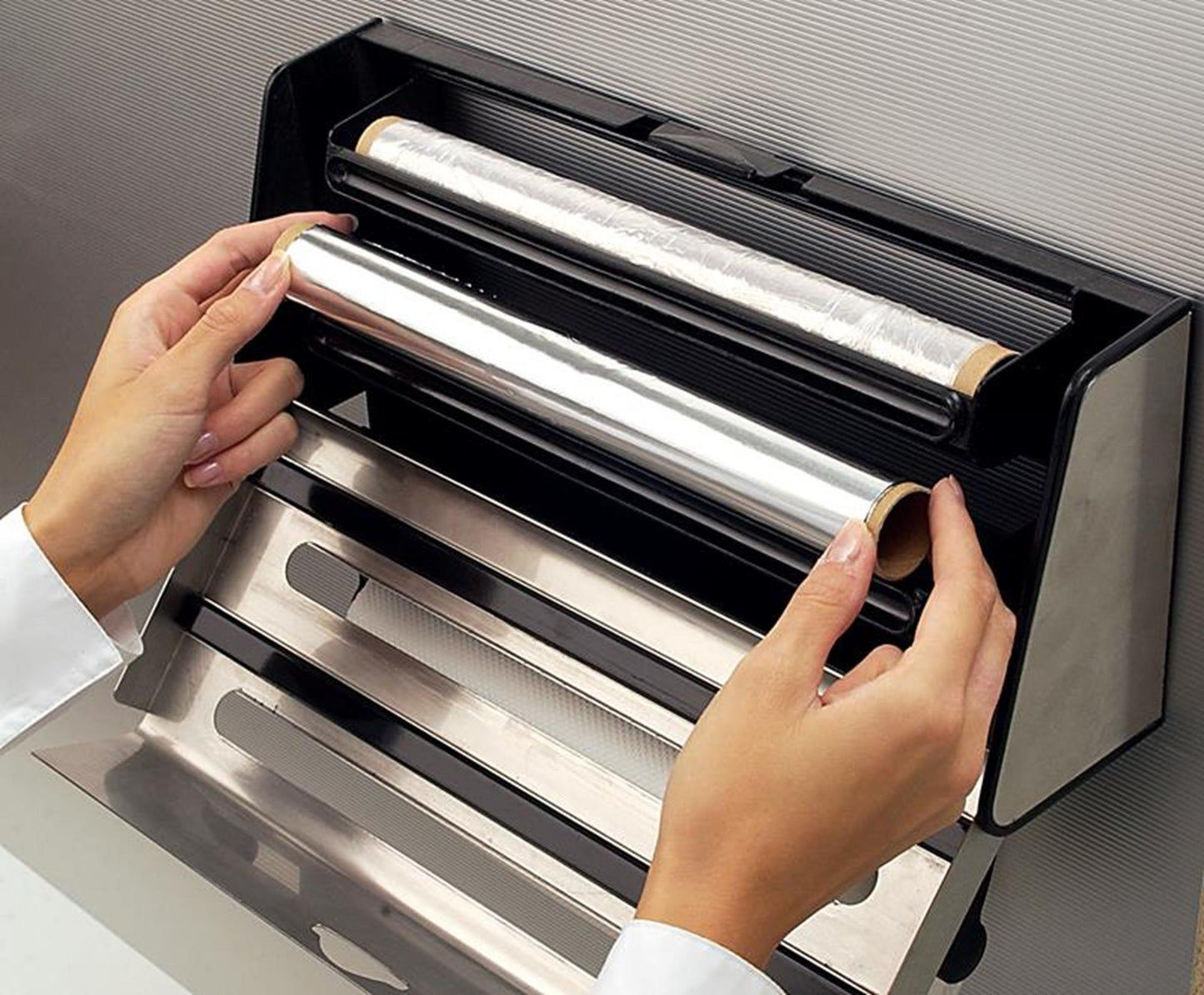 EMSA EMSA Contura Kitchen Roll Roller Acero inoxidable de 3 piezas