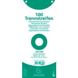 Strisce divisorie exacompta premium 13305b cartoncino bianco