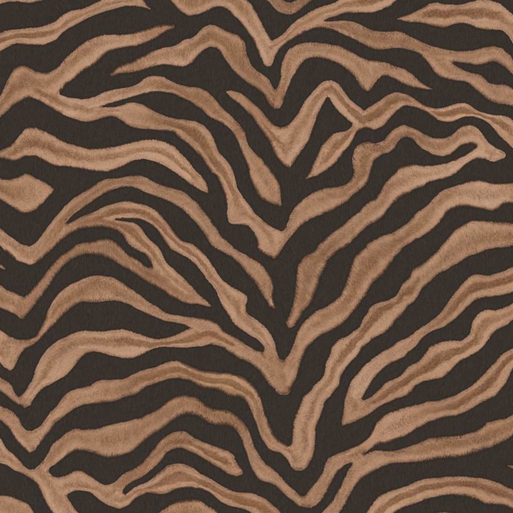 North Wall Noordwand Wallpaper Stampa zebra marrone