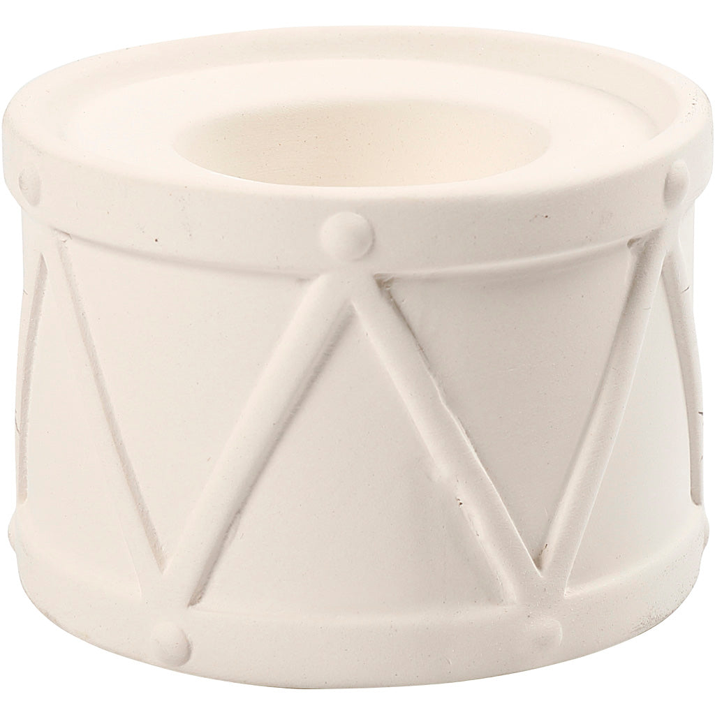 Candelabro Creativ Company, al: 6,6 cm, p 9,3 cm, medida agujero 2,2 + 4 cm, blanco, 2 unidades 1 caja