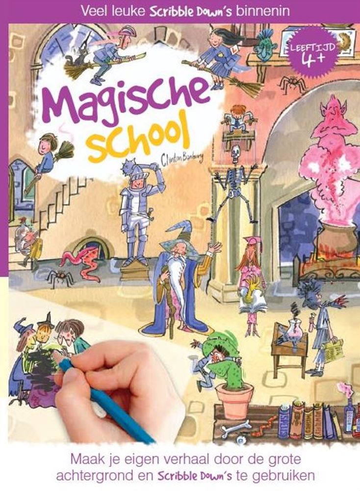 Garabatear escuela de magia. 4+