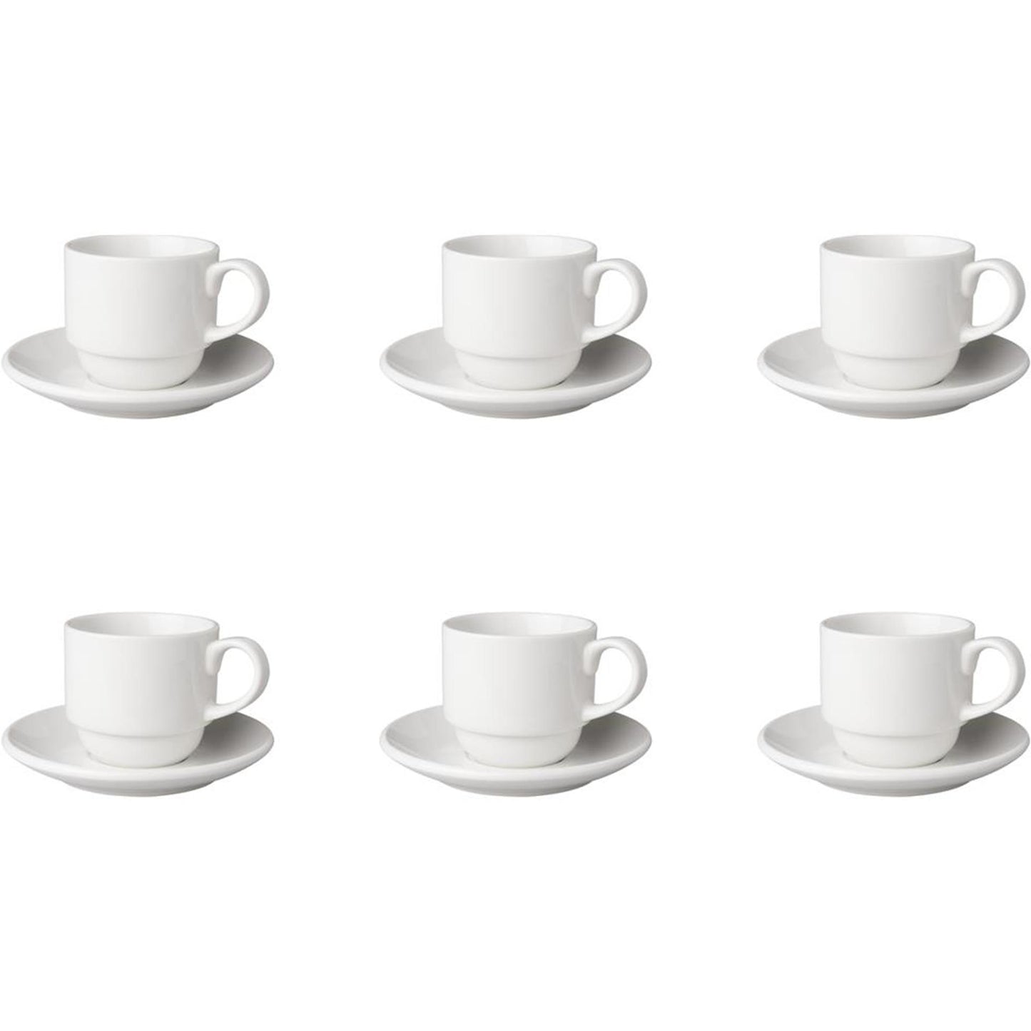 Taza y platillo Mammoet Budgetline ancho 6 piezas