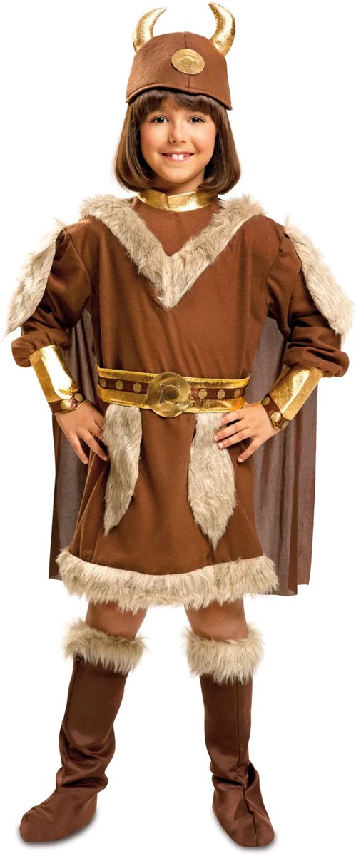 Costume da mamma funcompany per ragazze vichinghe Ingeborg - 10-12 anni