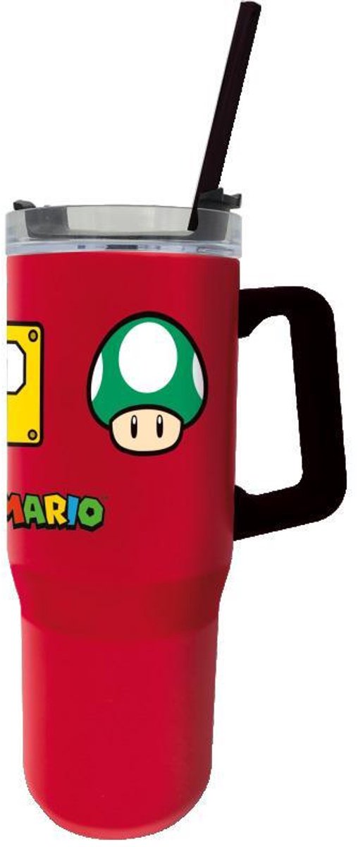 Tazza rambler xxl in acciaio inossidabile isolante Mario Bross
