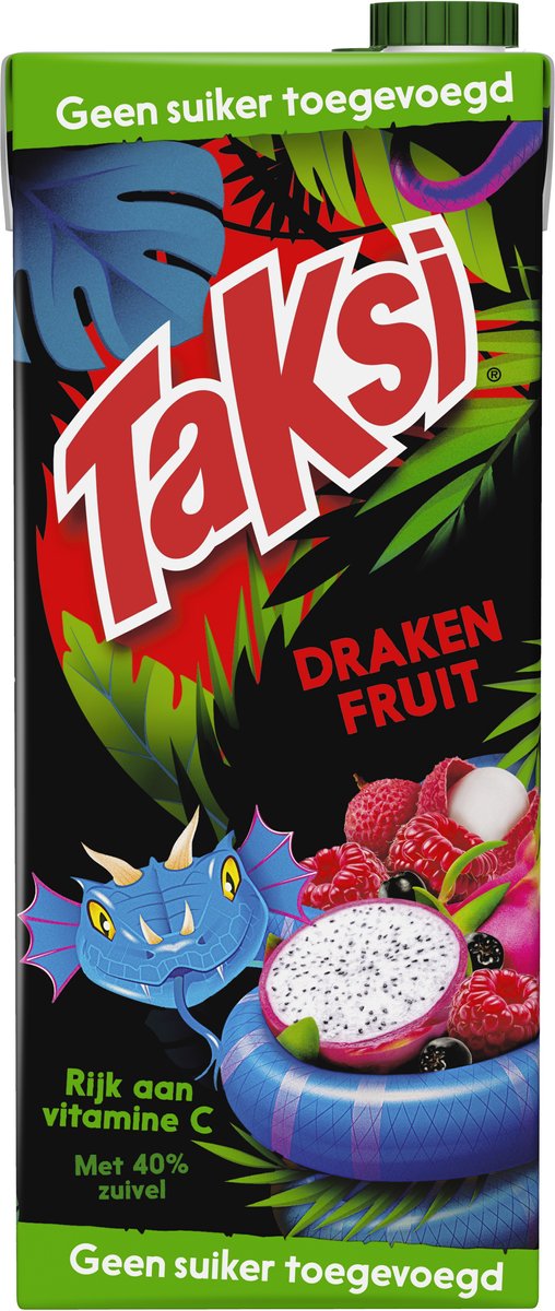 Taksi pitaya - bebida de frutas con frambuesa y lichi - 8 x 1,5 l
