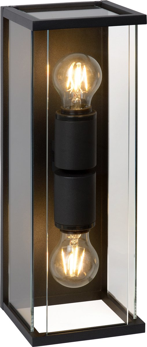 Lucide claire - aplique interior exterior - 2xe27 - ip54 - antracita