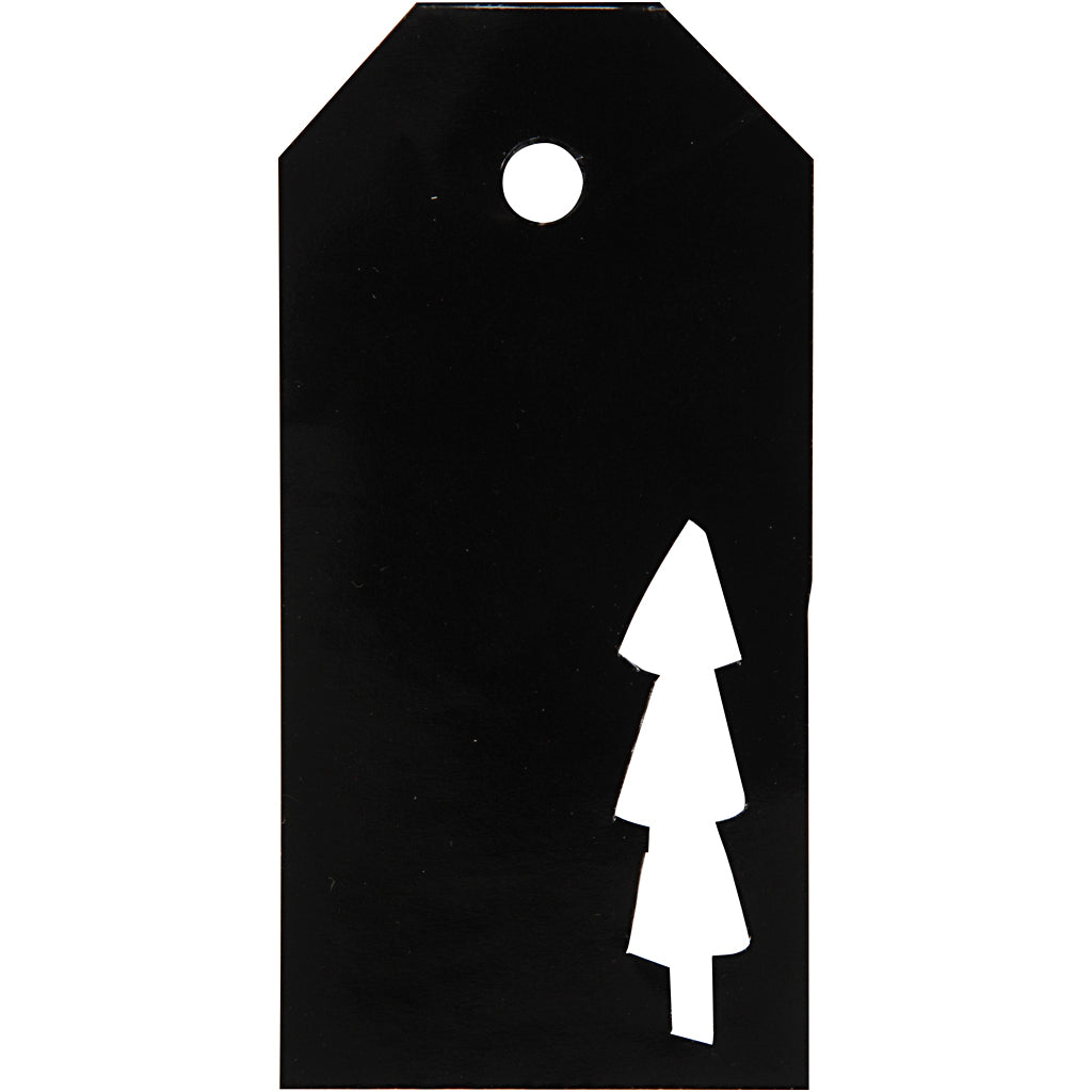 Etichette regalo Vivi Gade, misura 5x10 cm, 300 g, nero, 15 pezzi 1 scatola