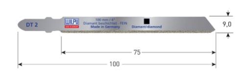 Lama per seghetto alternativo Rotec dt2 diamantata