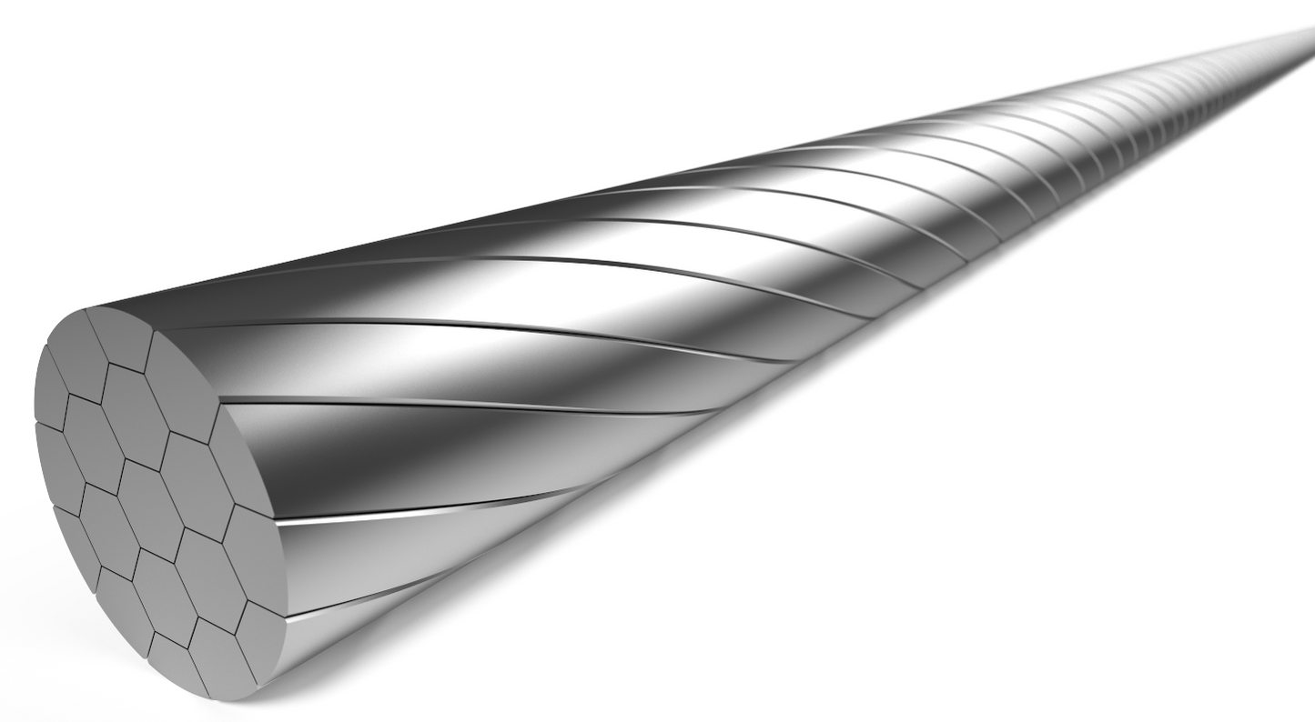 Elvedes Schakel Binnenkabel Slick acero inoxidable 2250 mm Ø 1.1 mm 100 piezas