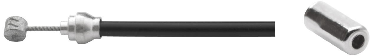 Juego de cable de freno trasero 6444 universal 1800 2000 mm negro