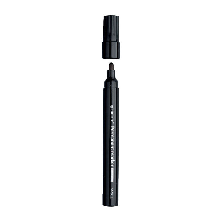 Rotulador permanente Quantore redondo 1-1,5 mm negro