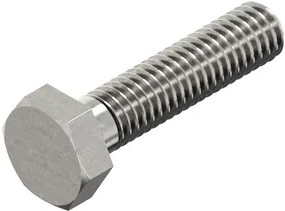 Tornillo macho 6k m16x70 d933 acero inoxidable a4 | 25 piezas