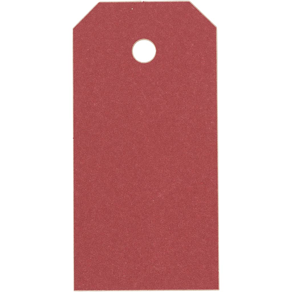 Etichette manila Creative Company, misura 4x8 cm, 250 g, rosso, 20 pezzi 1 scatola