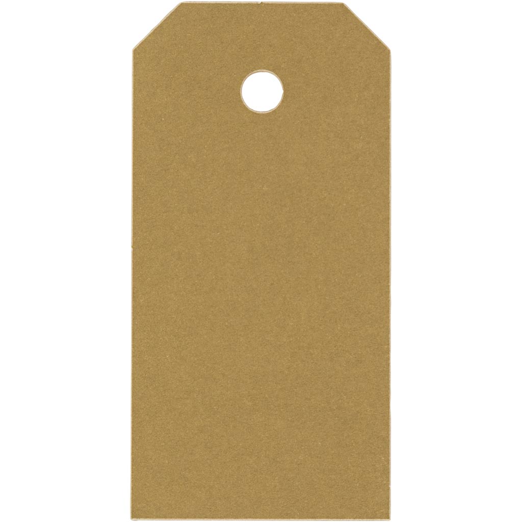 Etichette manila Creative Company, misura 4x8 cm, 250 gr, oro, 1000 pezzi 1 scatola
