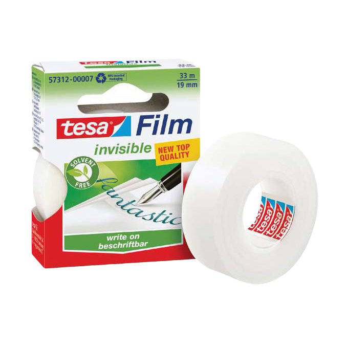 Cinta adhesiva invisible película TESA 19 mmx33m