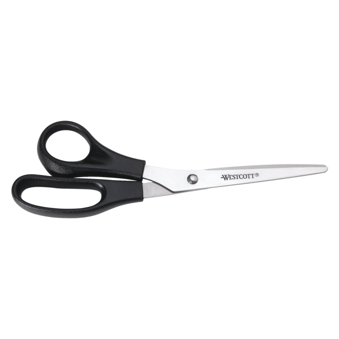 Quantore Schaar Westcott Buro 210 mm de acero inoxidable con agarre de tela de arte a la izquierda
