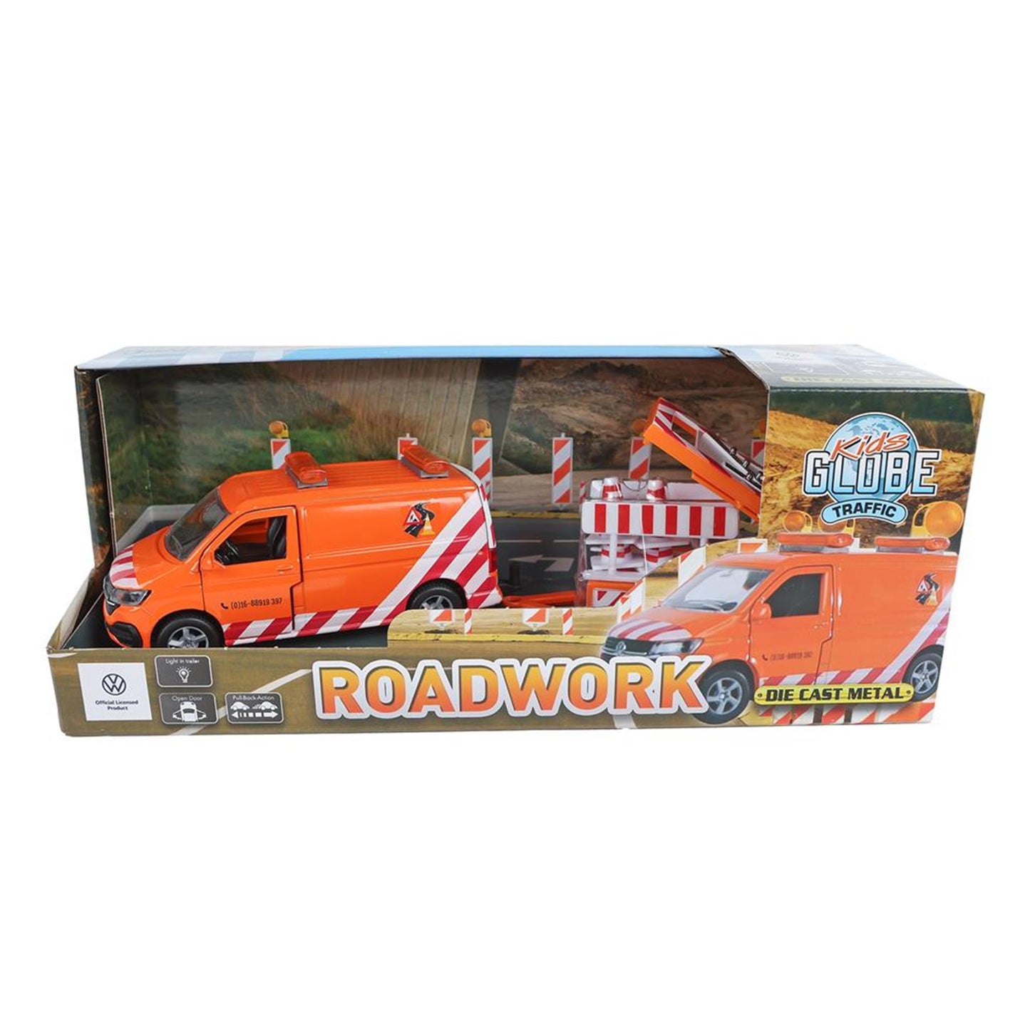 Kids Globe Globe VW Transporter con freccia e leggero fuscolo