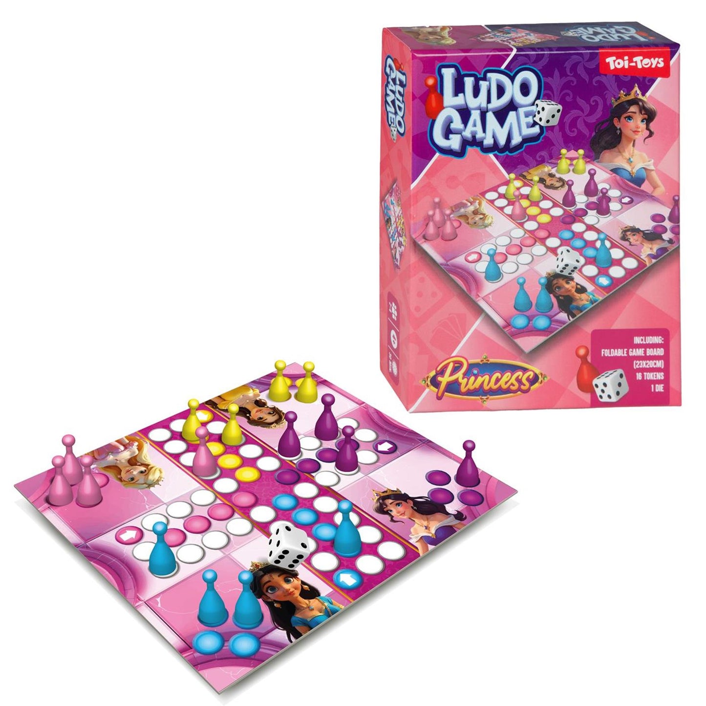 Toi-toys giochi gioco da tavolo gioco da viaggio -ludo- 3ass