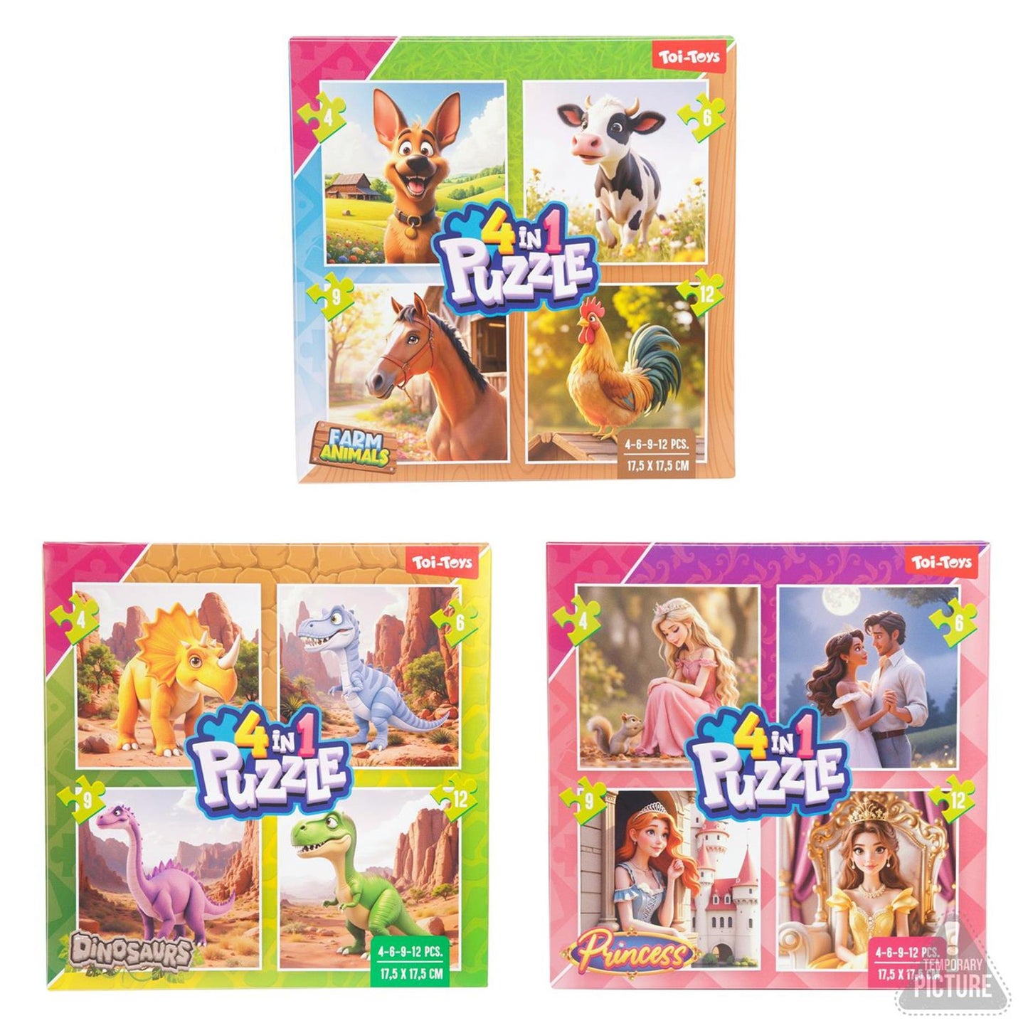 Toi-toys giochi puzzle 4 in 1