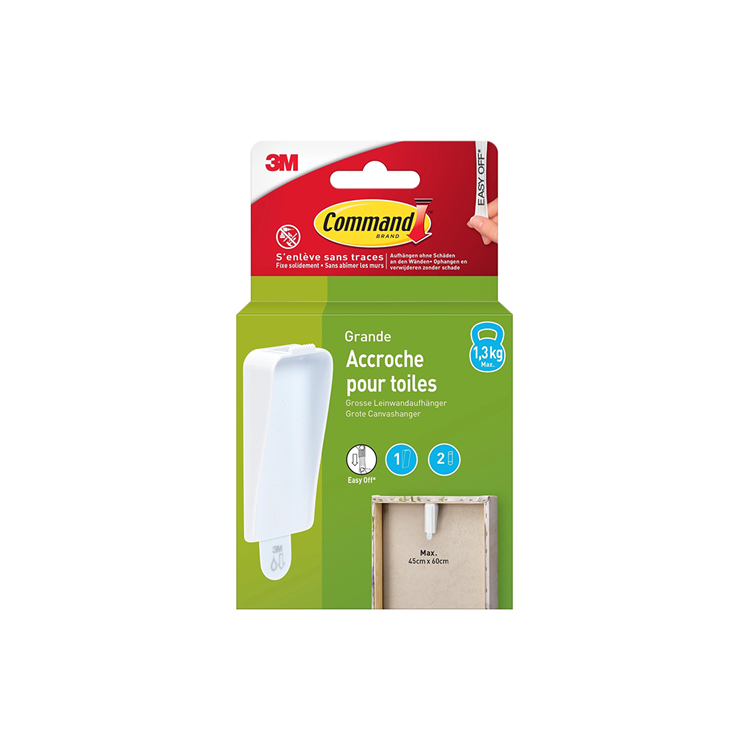 3m 1075967 - comando quadro gancio l bianco 1° | 11 pezzi
