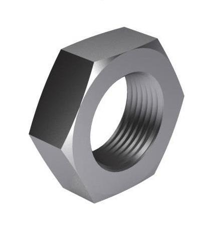 Dado esagonale basso m6 d439b acciaio inox a2