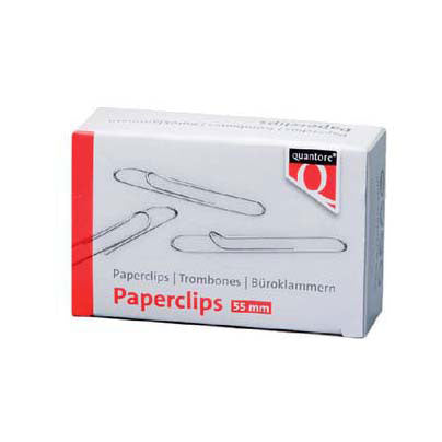 Clip Quantore r50 de 55 mm de largo, 100 unidades.