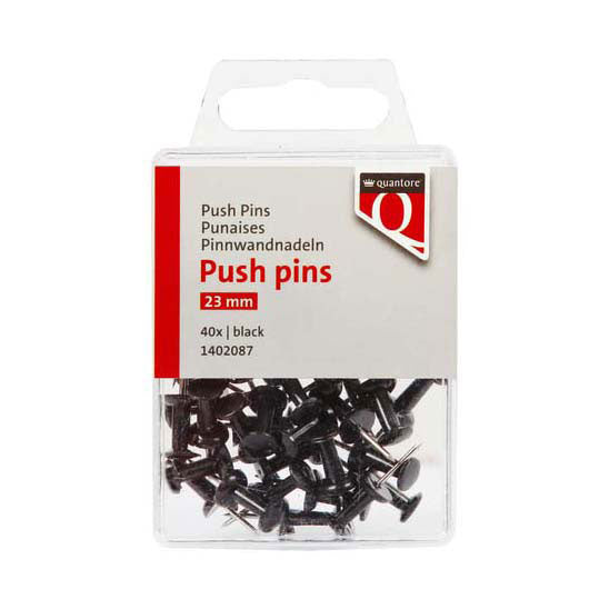 Chinchetas Quantore negras, 40 uds.