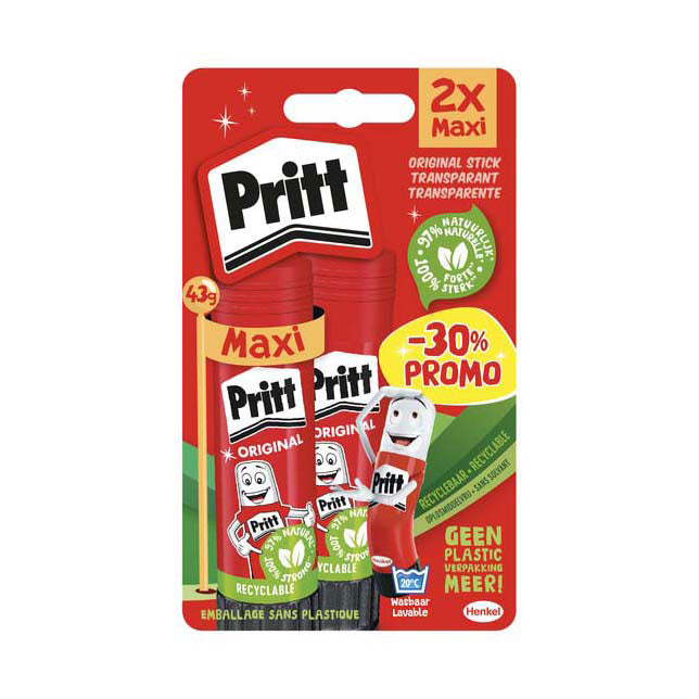 Quantore Glue Marker Pritt Stick Original 43Gr, 2st.