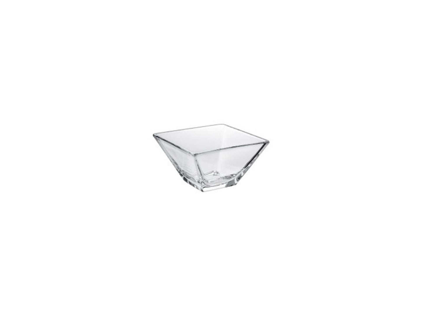 Bol Borgonovo cristal cuadrado 14cm