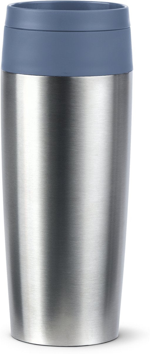 Tefal bludrop - bottiglia thermos - 0,36 l - blu - compatta - a tenuta stagna - adatta per bevande calde e fredde