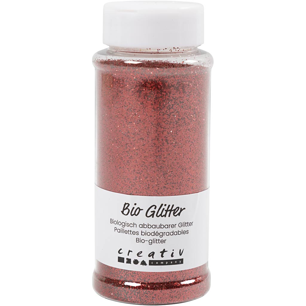 Creativ company bio sparkles, rosso, 140 ml 1 scatola