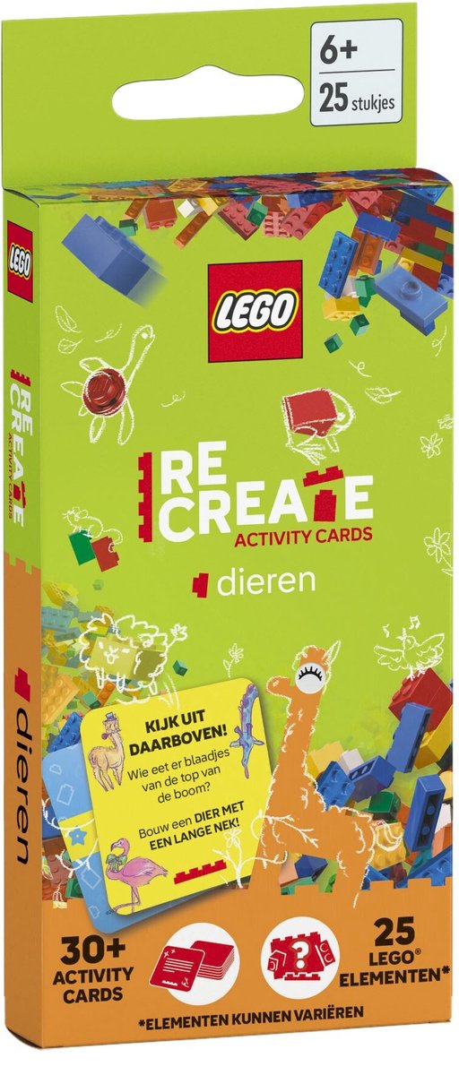 Lego recrea tarjetas de actividades animales.