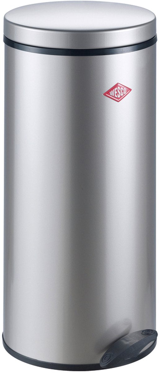 Wesco gastro 127 afvalbak | pedaalemmer | 22 liter | metaal - nieuwzilver | prullenbak - made in germany