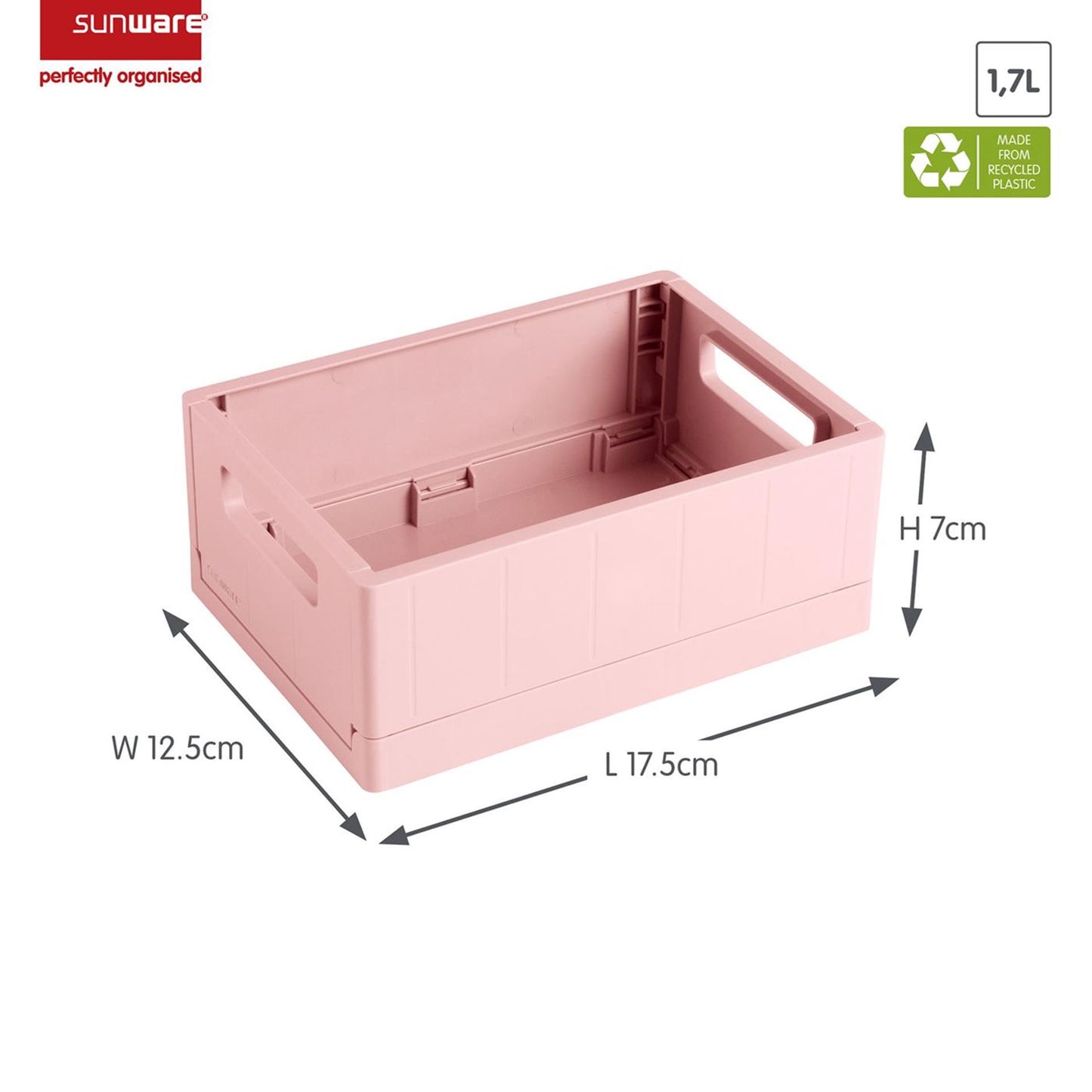 Sunware sigma home cajón plegable 1,7l rosa