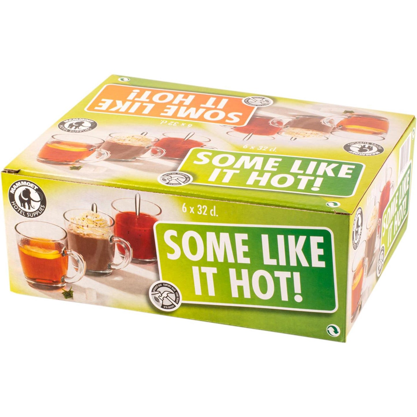 Vaso de té Mammoet a algunos les gusta caliente 32cl 6 piezas