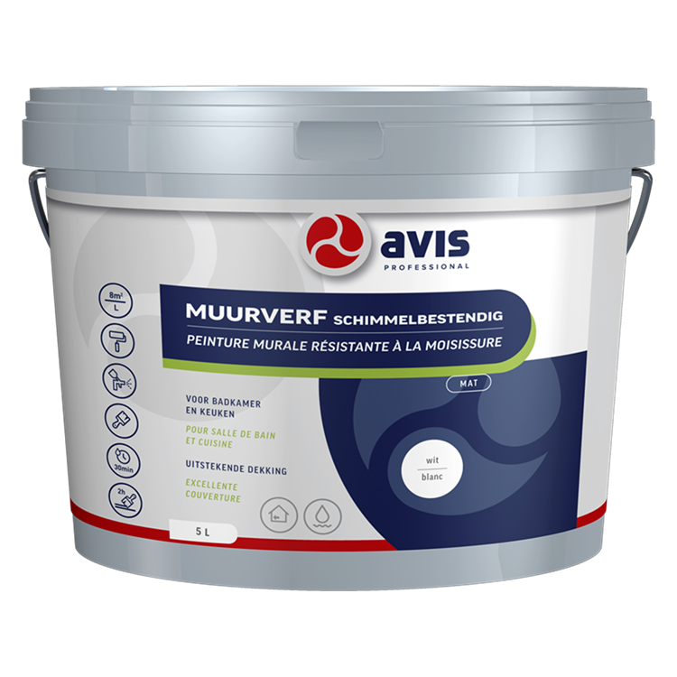 Avis professional 1074455 - avis mvmildeb. bianco opaco 5lt | 1 pz