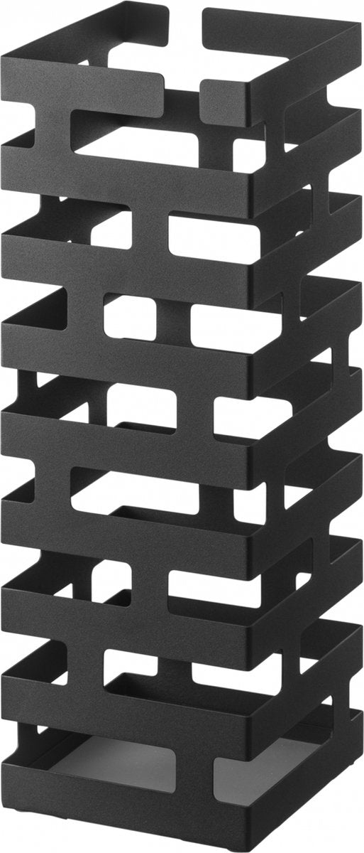 Portaombrelli Yamazaki - quadrato - mattone - nero