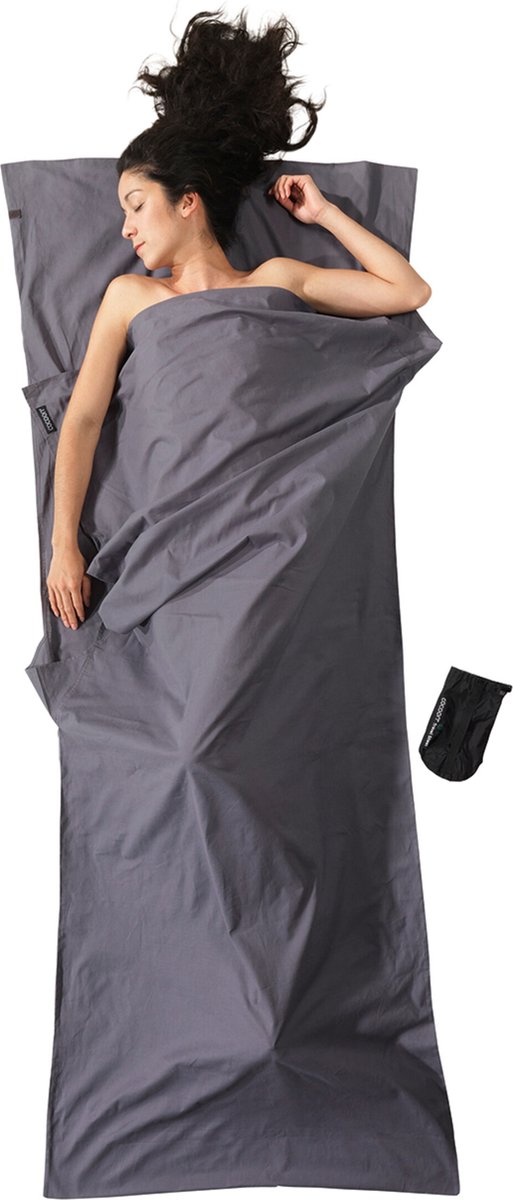 Lenzuolo da viaggio Cocoon - sacco lenzuolo - cotone - grigio