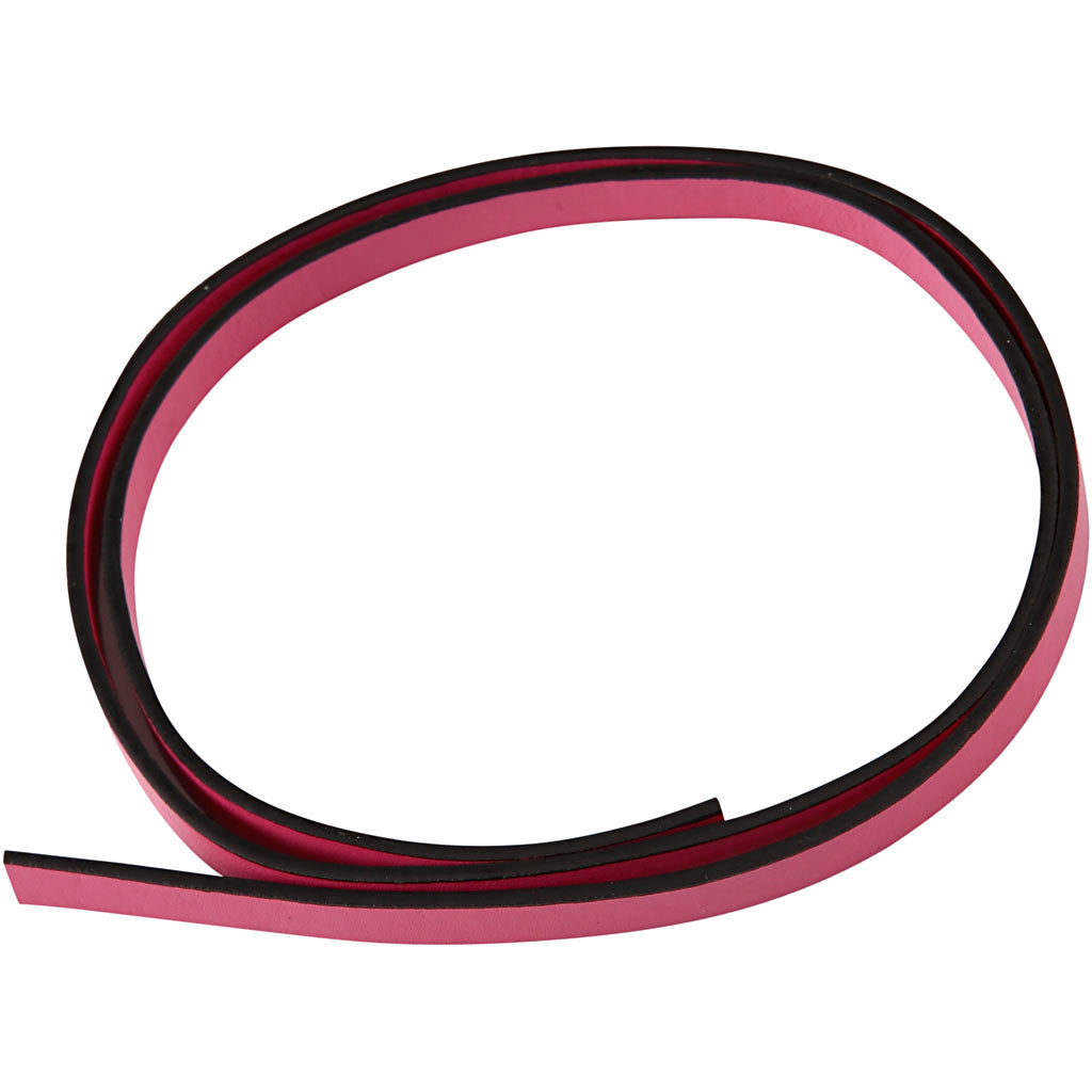 Correa Creativ Company de polipiel, ancho: 10 mm, grosor 3 mm, rosa, 1 m 1 caja