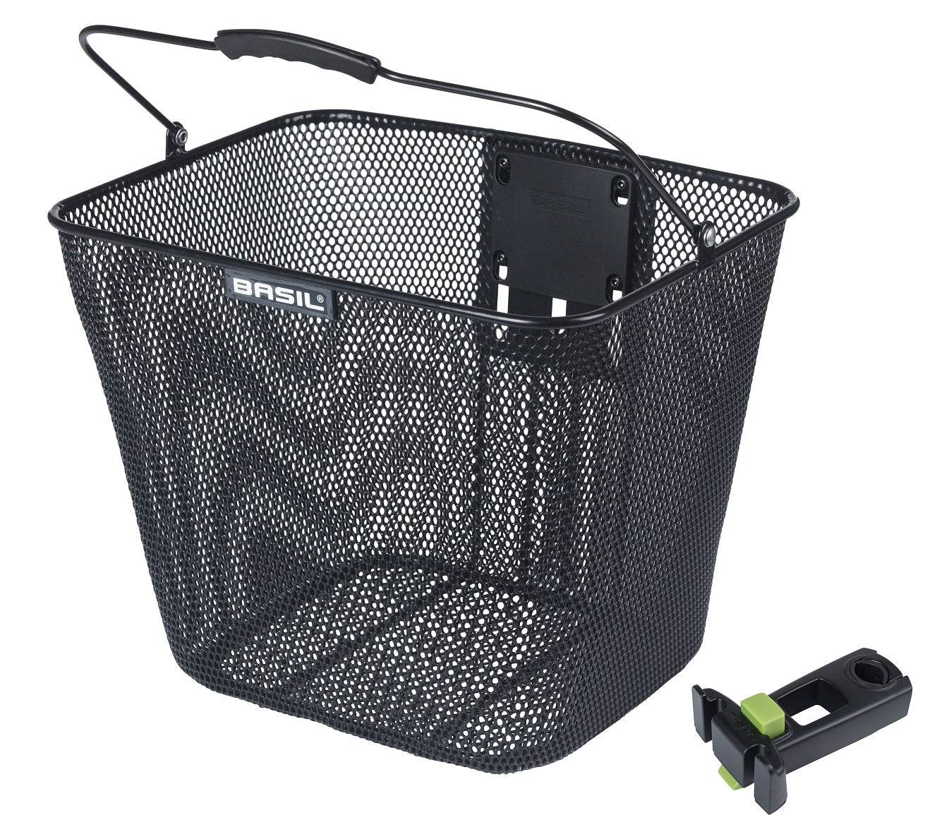 Basil Bremen + albahaca por delante -stemtrolder KF - Canasta de bicicletas - Negro