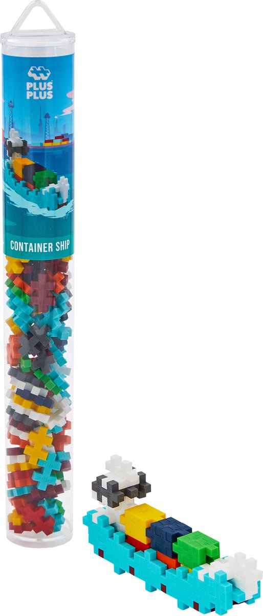 Plus plus nave portacontainer tubo plus-plus: 100 pezzi (4286)