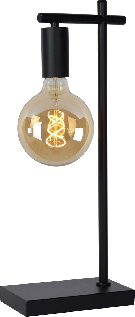 Lucide leanne - lampada da tavolo - 1xe27 - nera