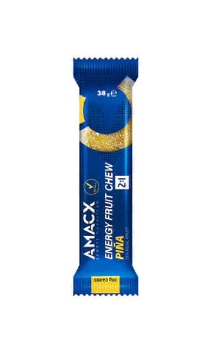 Amacx barretta energetica energetica masticabile alla frutta 12x38gr piña