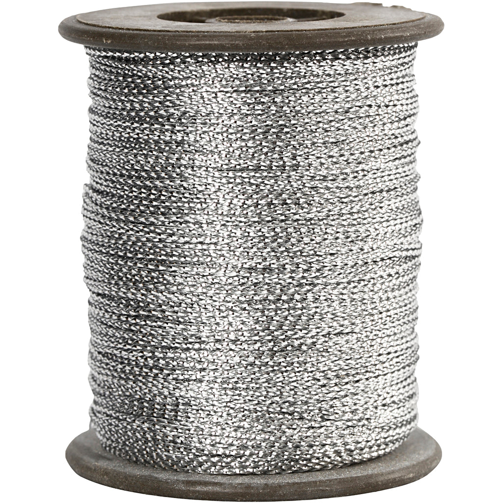 Creativ company cord, thickness 0.5 mm, silver, 100 m 1 roll