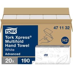 Asciugamani di carta tork h2 xpress advanced 2 veli bianco