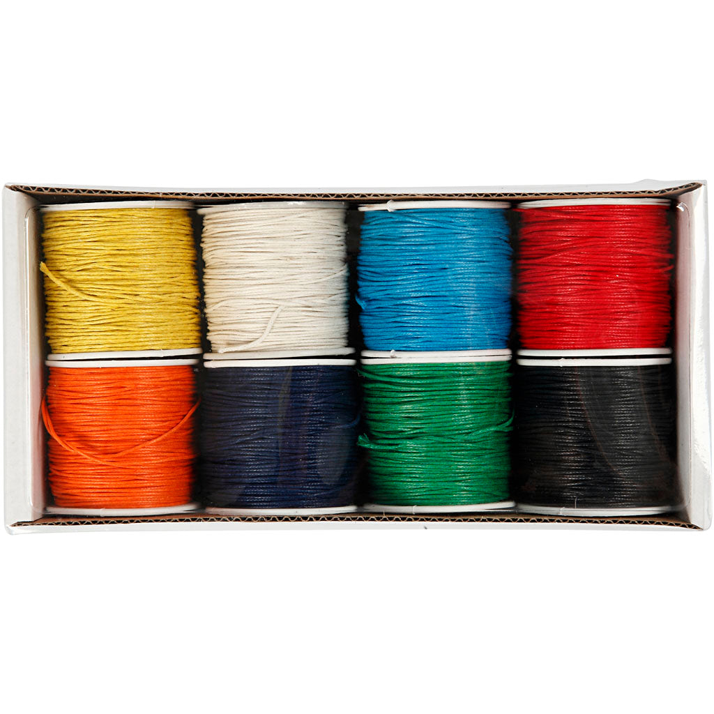 Creativ company http: www.cchobby.nl katoenkoord-dikte-1-mm-gevernist-diverse-kleuren-8x40-m-1-doos