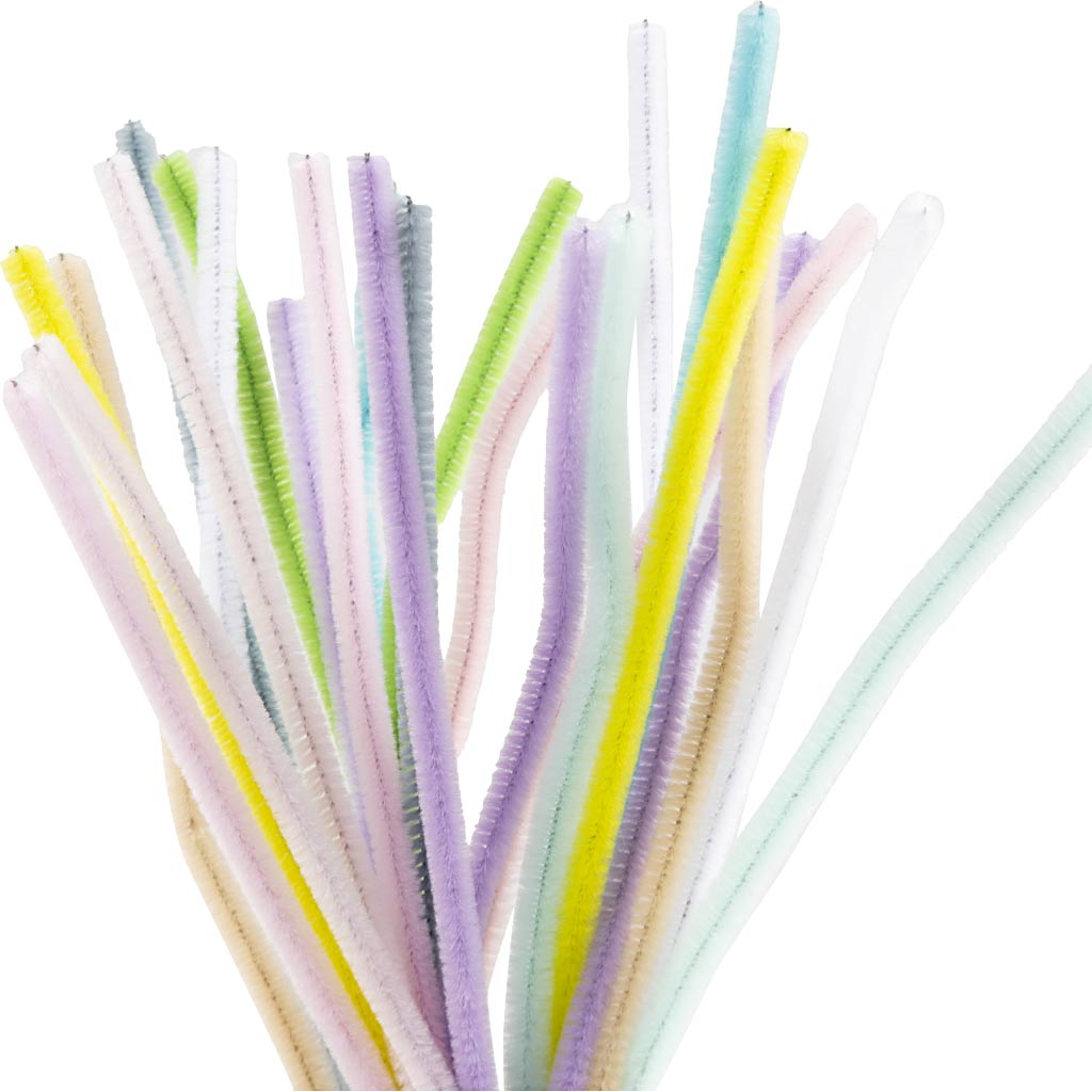 Ciniglia Creative Company, l: 30 cm, spess. 6 mm, colori pastello, 25 div 1 scatola