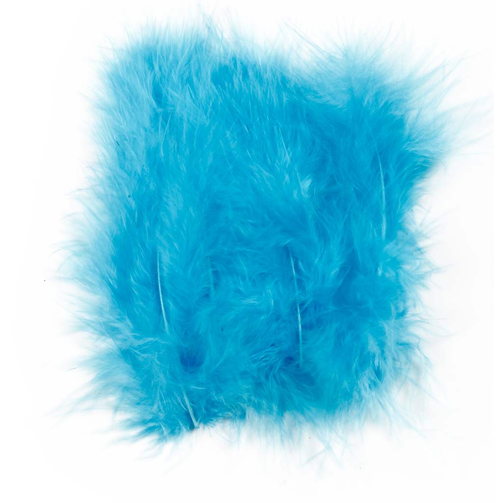 Piumini Creative Company, misura 5-12 cm, turchese, 15 pezzi 1 scatola