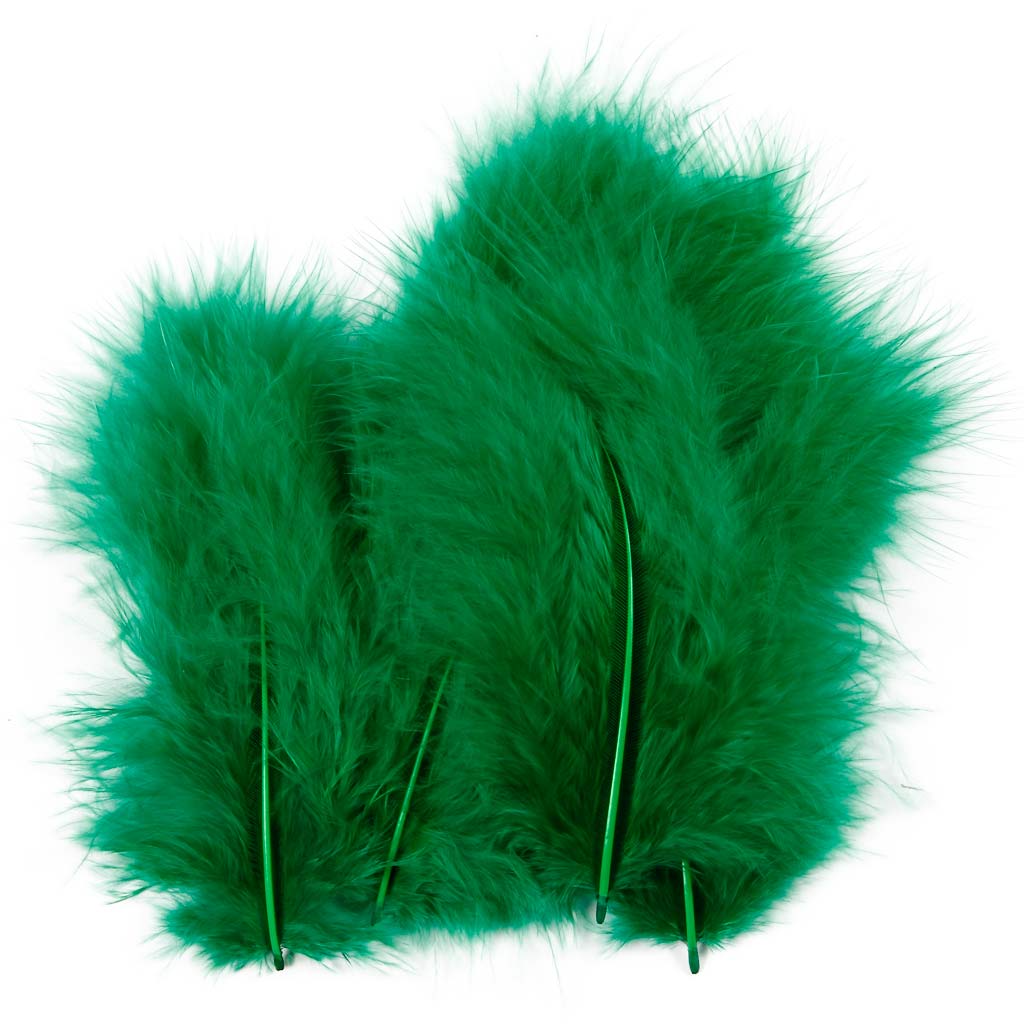 Piumini Creative Company, misura 5-12 cm, verde, 15 pezzi 1 scatola